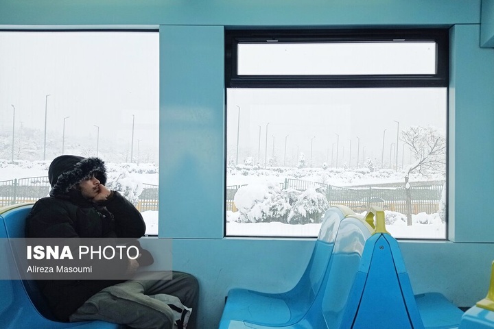 بارش شدید برف - مشهد