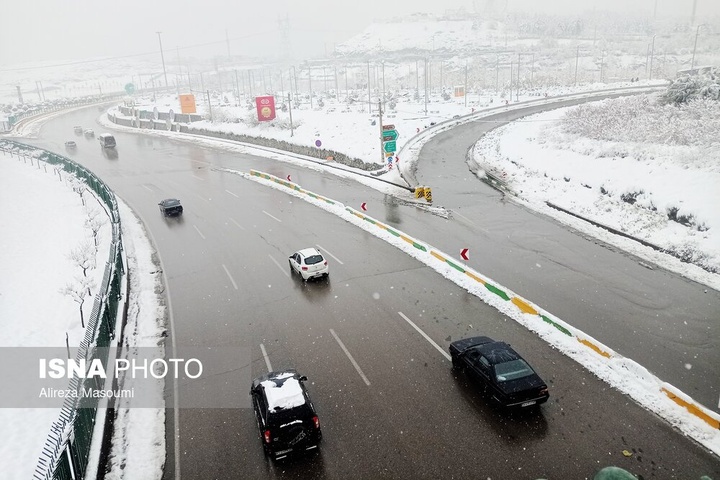 بارش شدید برف - مشهد