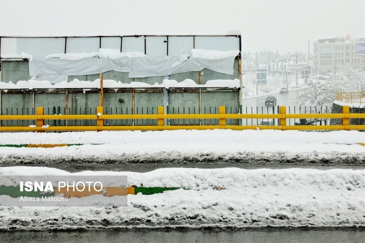 بارش شدید برف - مشهد