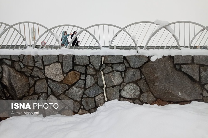بارش شدید برف - مشهد