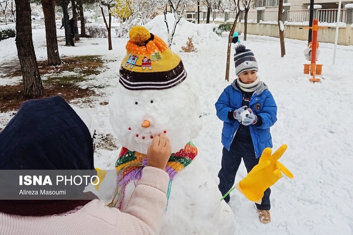 بارش شدید برف - مشهد