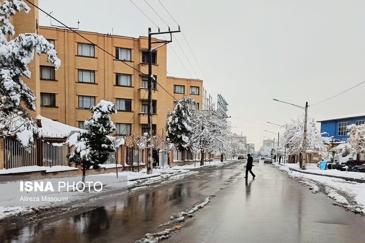 بارش شدید برف - مشهد