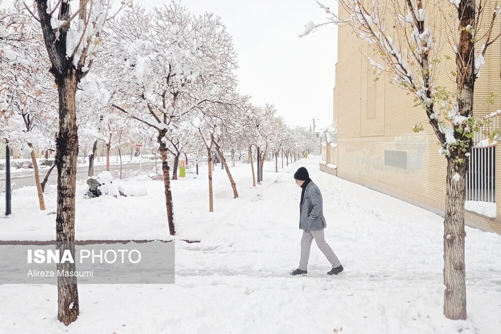 بارش شدید برف - مشهد