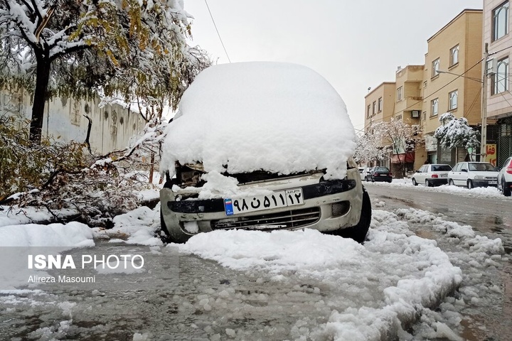 بارش شدید برف - مشهد