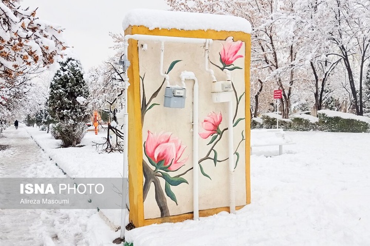 بارش شدید برف - مشهد