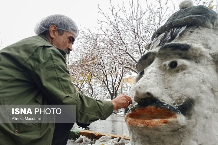 بارش شدید برف - مشهد