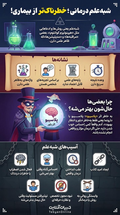 شبه علم درمانی خطرناک‌تر از بیماری!