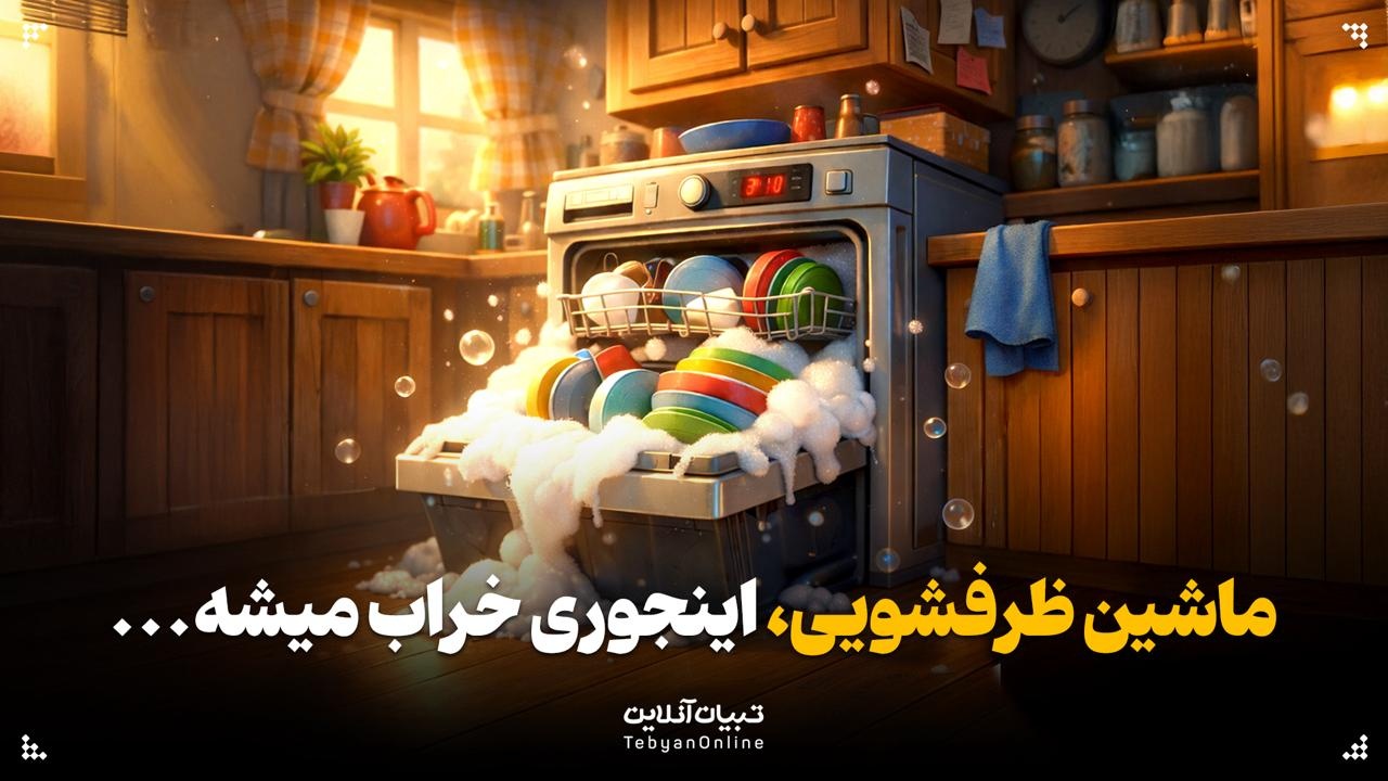 ماشین ظرفشویی اینجوری خراب میشه...