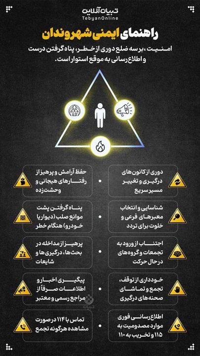 راهنمای ایمنی شهروندان!