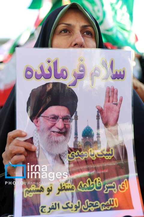مراسم ۹ دی در میدان امام حسین علیه السلام تهران