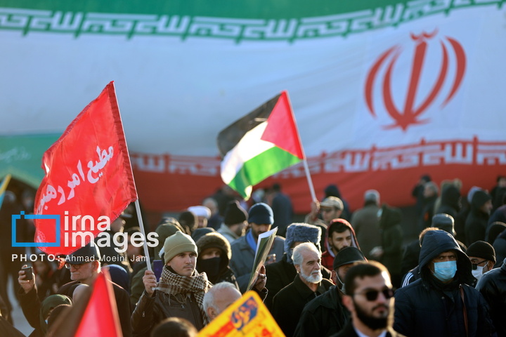 مراسم ۹ دی در میدان امام حسین علیه السلام تهران