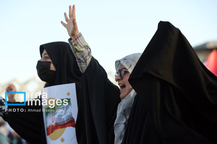 مراسم ۹ دی در میدان امام حسین علیه السلام تهران