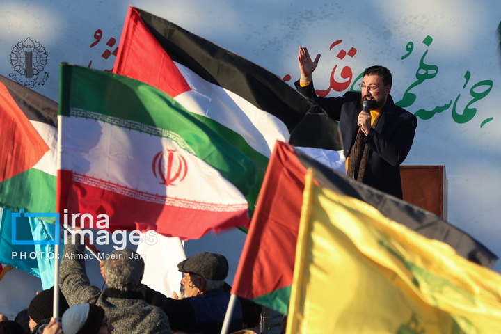 مراسم ۹ دی در میدان امام حسین علیه السلام تهران