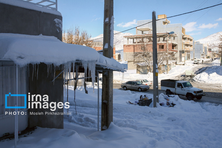 بانه پس از بارش سنگین برف