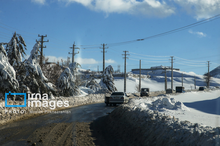 بانه پس از بارش سنگین برف