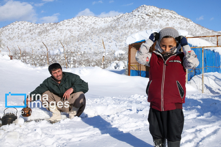 بانه پس از بارش سنگین برف