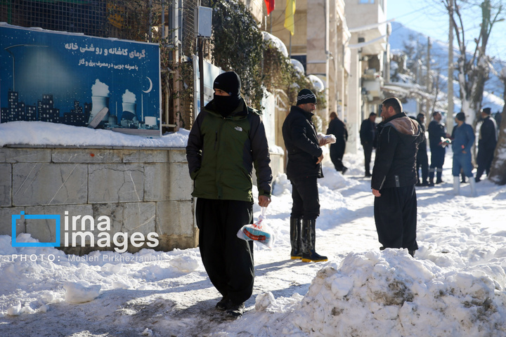 بانه پس از بارش سنگین برف