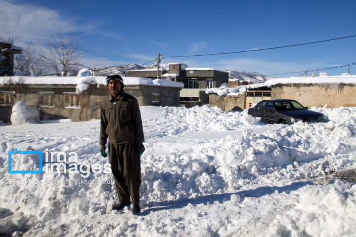 بانه پس از بارش سنگین برف