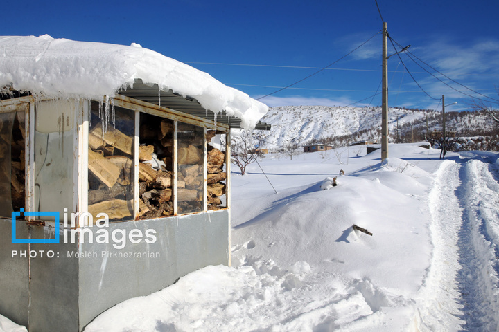 بانه پس از بارش سنگین برف