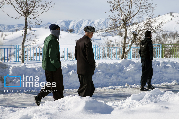 بانه پس از بارش سنگین برف