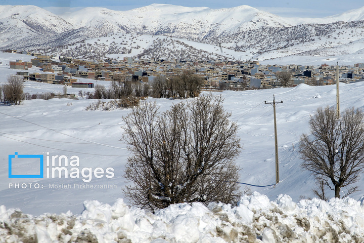 بانه پس از بارش سنگین برف