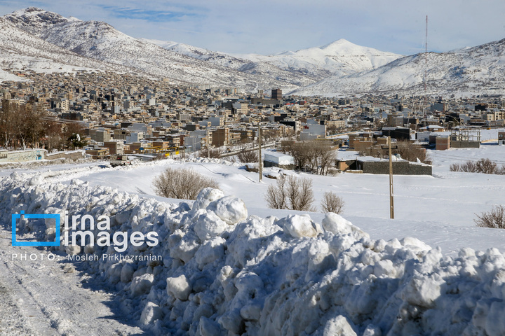 بانه پس از بارش سنگین برف