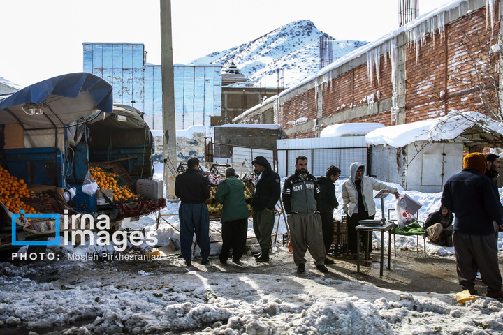 بانه پس از بارش سنگین برف