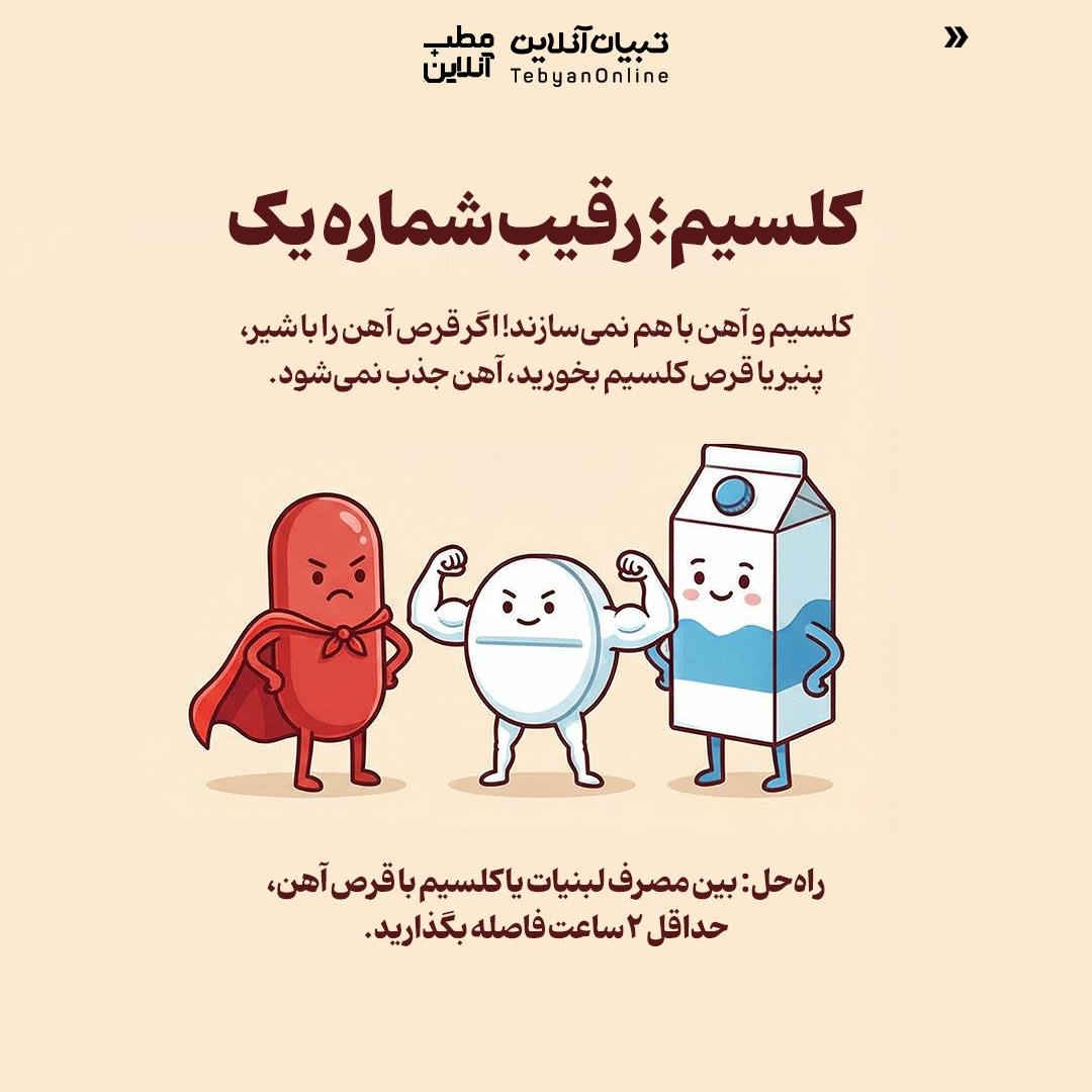 قرص آهن را با این داروها نخورید!