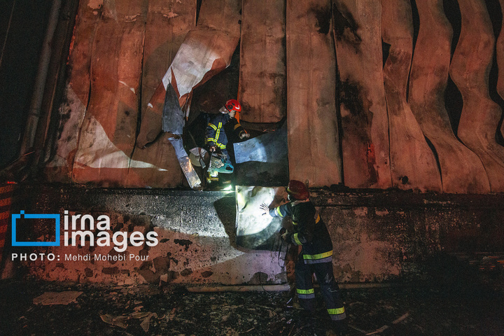 آتش‌سوزی در مجتمع تولید لبنیات کاله آمل