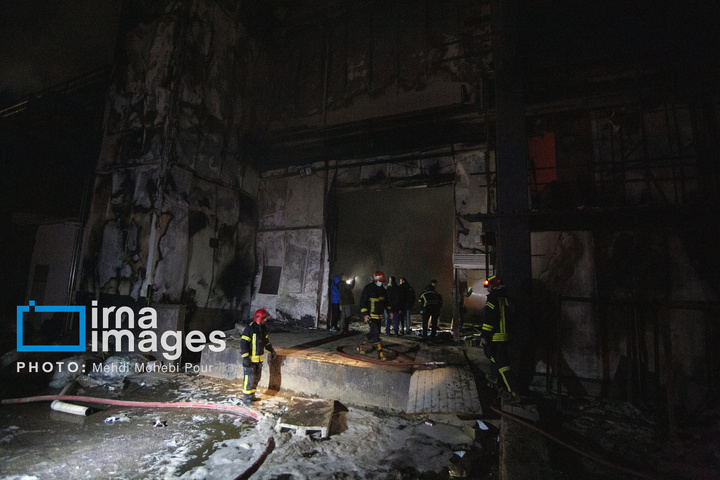 آتش‌سوزی در مجتمع تولید لبنیات کاله آمل