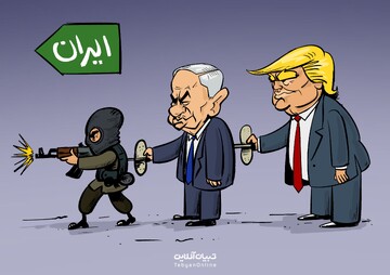 اغتشاشگران عروسک خیمه‌شب‌بازی ترامپ