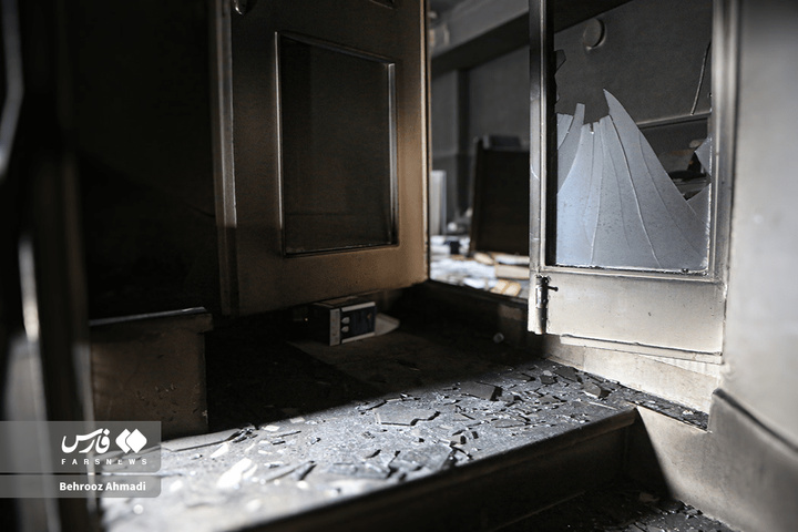 خسارت اغتشاشگران به اموال عمومی و دولتی کرمانشاه