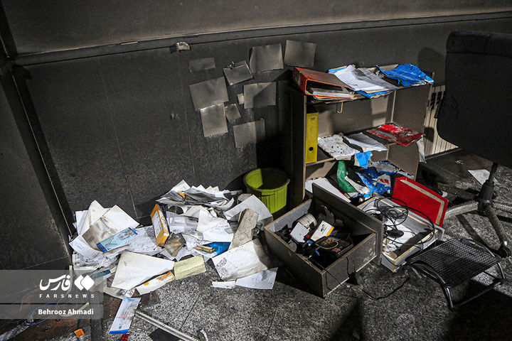 خسارت اغتشاشگران به اموال عمومی و دولتی کرمانشاه