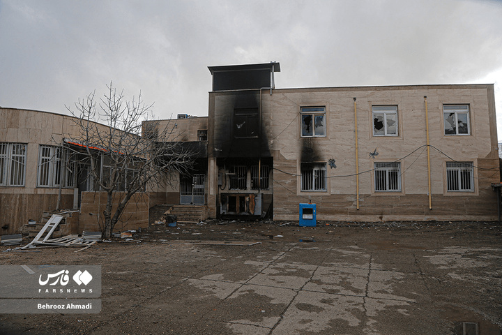 خسارت اغتشاشگران به اموال عمومی و دولتی کرمانشاه