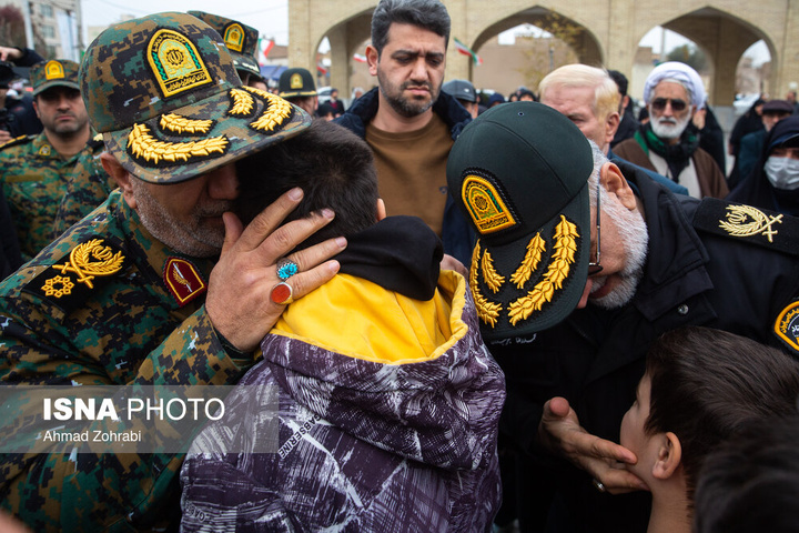 تشییع پیکر شهدای اقدامات تروریستی آمریکا و رژیم صهیونیستی علیه ملت در شهرهای مختلف ایران