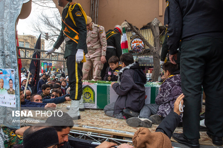تشییع پیکر شهدای اقدامات تروریستی آمریکا و رژیم صهیونیستی علیه ملت در شهرهای مختلف ایران