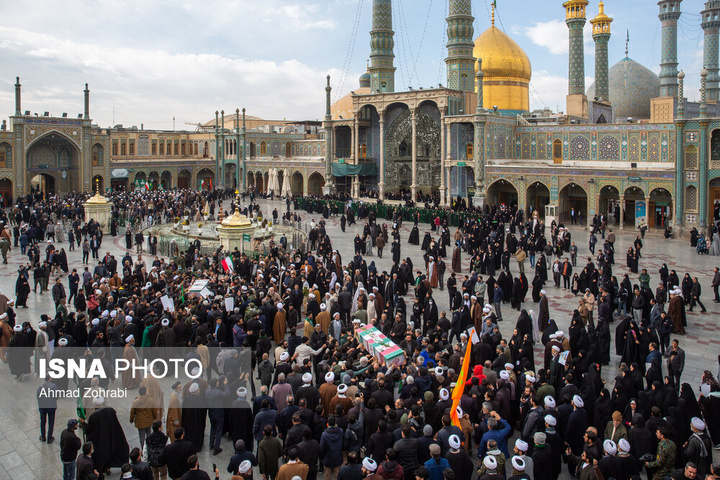 تشییع پیکر شهدای اقدامات تروریستی آمریکا و رژیم صهیونیستی علیه ملت در شهرهای مختلف ایران