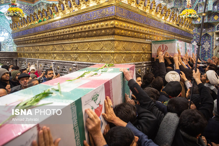 تشییع پیکر شهدای اقدامات تروریستی آمریکا و رژیم صهیونیستی علیه ملت در شهرهای مختلف ایران