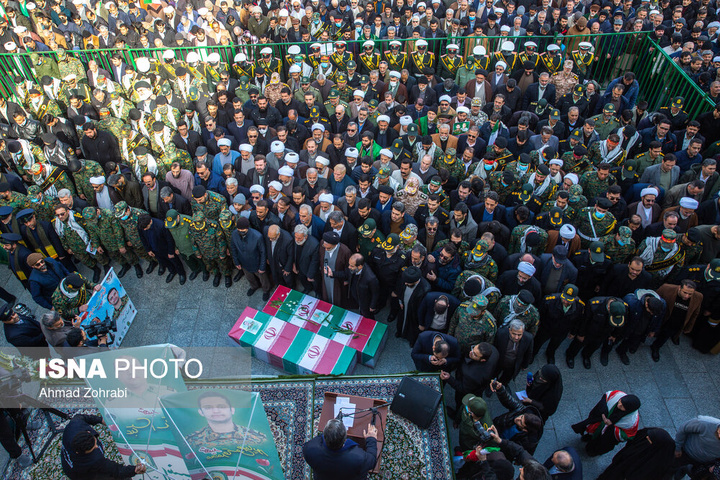 تشییع پیکر شهدای اقدامات تروریستی آمریکا و رژیم صهیونیستی علیه ملت در شهرهای مختلف ایران