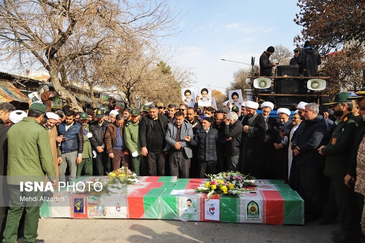 تشییع پیکر شهدای اقدامات تروریستی آمریکا و رژیم صهیونیستی علیه ملت در شهرهای مختلف ایران