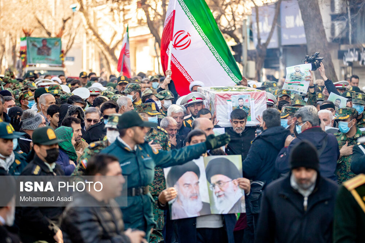 تشییع پیکر شهدای اقدامات تروریستی آمریکا و رژیم صهیونیستی علیه ملت در شهرهای مختلف ایران