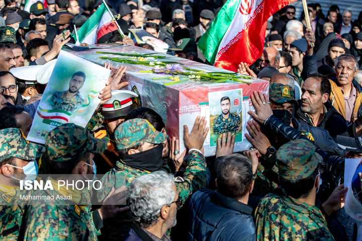 تشییع پیکر شهدای اقدامات تروریستی آمریکا و رژیم صهیونیستی علیه ملت در شهرهای مختلف ایران