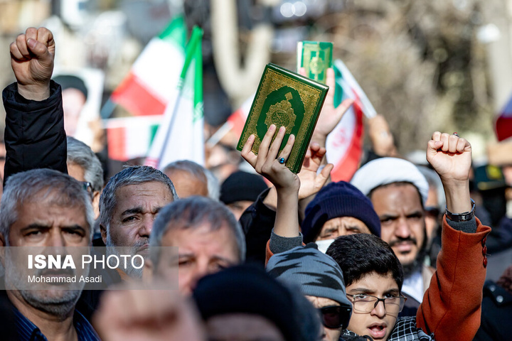 تشییع پیکر شهدای اقدامات تروریستی آمریکا و رژیم صهیونیستی علیه ملت در شهرهای مختلف ایران