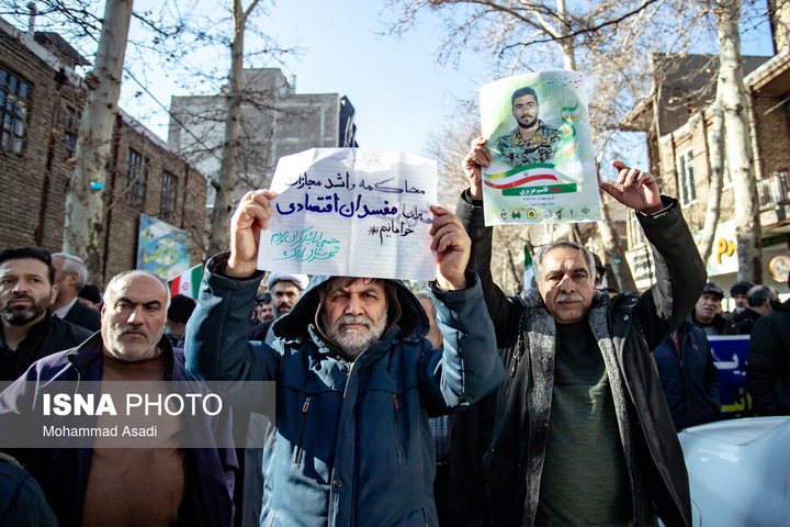 تشییع پیکر شهدای اقدامات تروریستی آمریکا و رژیم صهیونیستی علیه ملت در شهرهای مختلف ایران