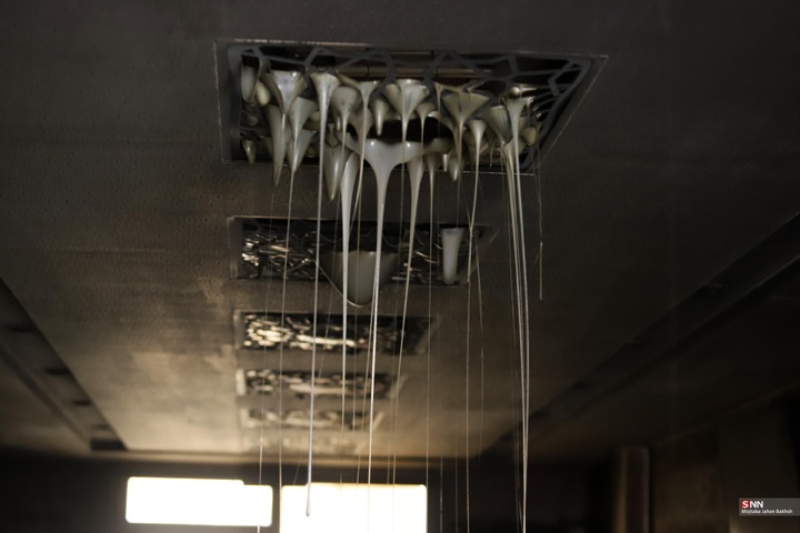 به آتش کشیده شدن اموال عمومی توسط اغتشاشگران