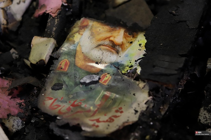 به آتش کشیده شدن اموال عمومی توسط اغتشاشگران