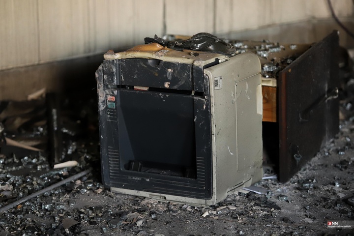 به آتش کشیده شدن اموال عمومی توسط اغتشاشگران