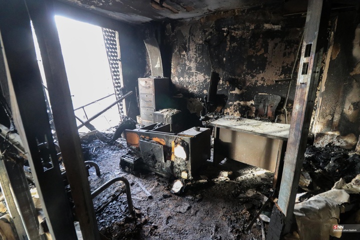 به آتش کشیده شدن اموال عمومی توسط اغتشاشگران