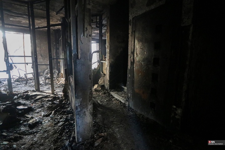 به آتش کشیده شدن اموال عمومی توسط اغتشاشگران