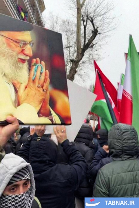 تجمع همبستگی مردم ترکیه با ایران در استانبول